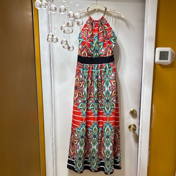Eliza J Dresses & Skirts - Eliza J Multicolor Halter Maxi Dress